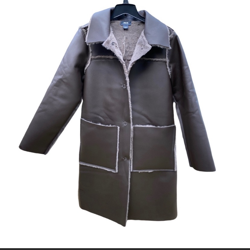 Antropologie “Maeve” Reversible Shearling Coat Nwt